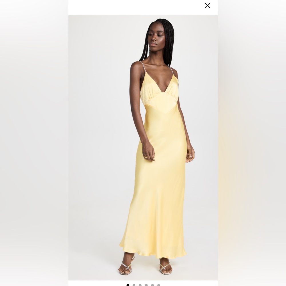 BARDOT yellow Capri Diamonte Slip-dress size xs